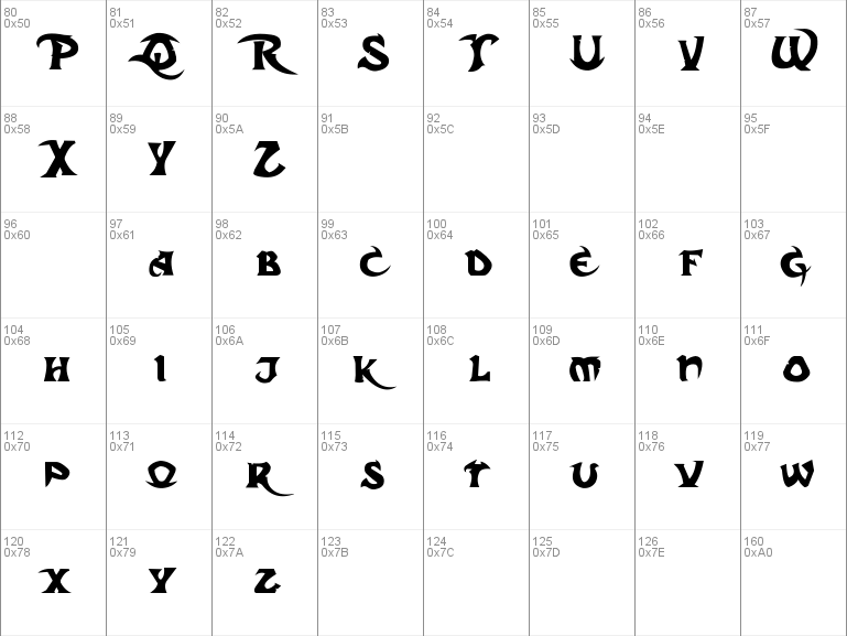 Download free Dark Crystal font, free design.collection1.dc_s.ttf ...