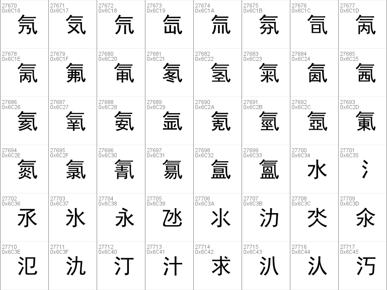 simhei chinese font