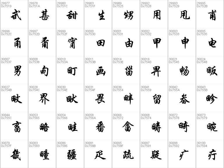 Download free STXingkai font, free chinese.stxingka.ttf Regular font ...