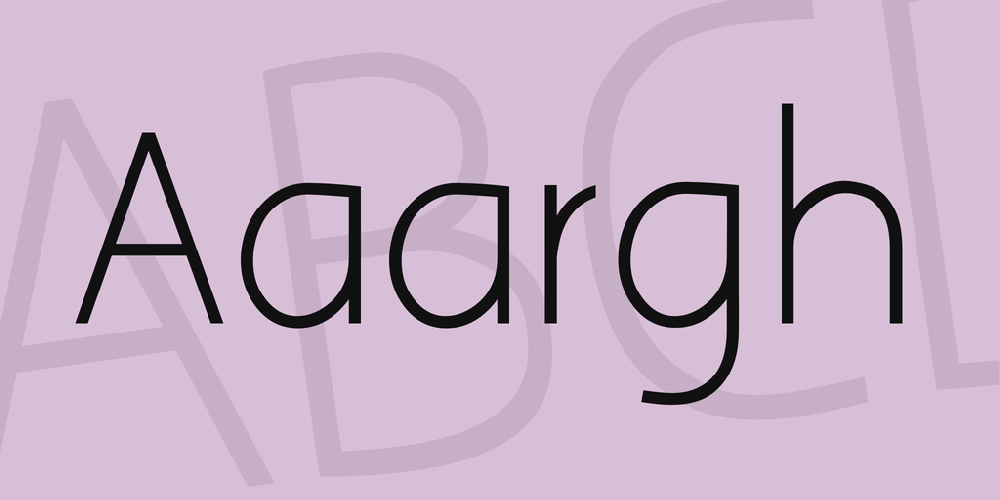 Aaargh font