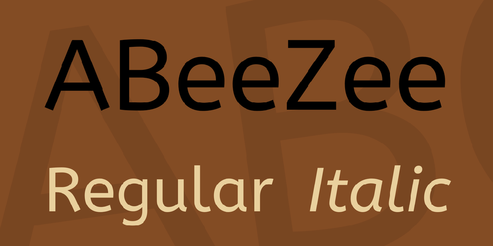 ABeeZee font