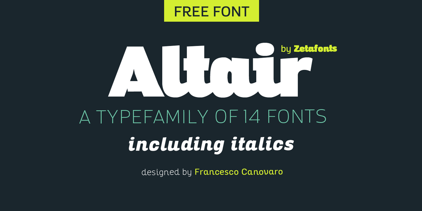 Altair Ultra font
