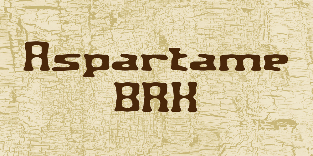 Aspartame BRK font