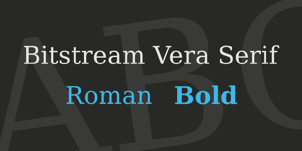 Bitstream Vera Serif font