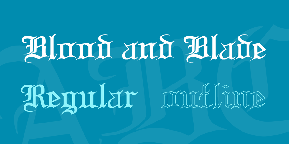 Blood and Blade font