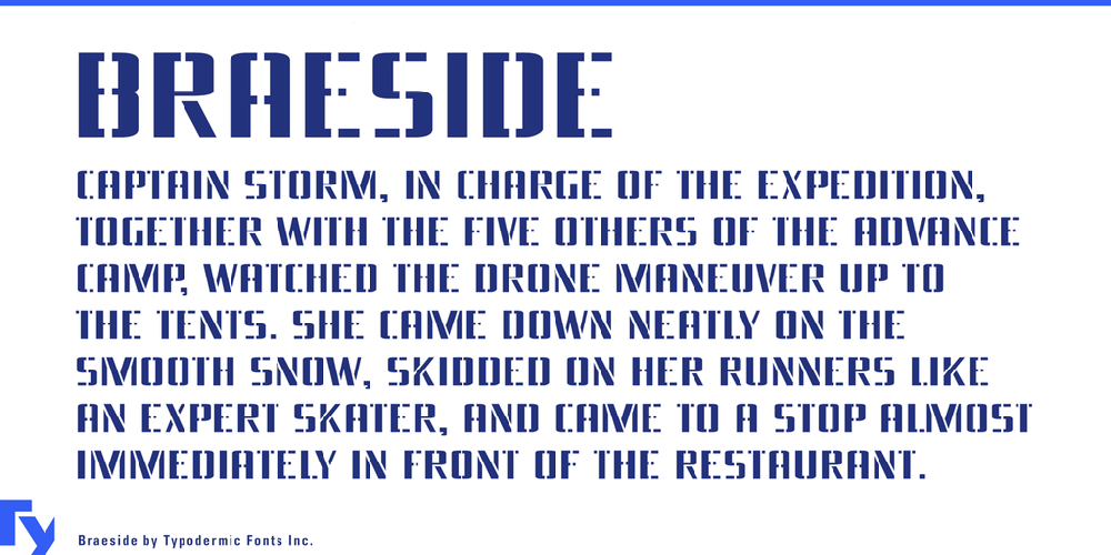 Braeside font