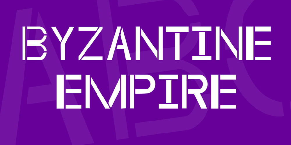 Byzantine Empire font