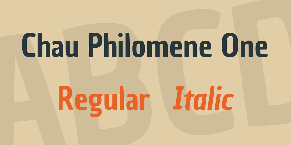 Chau Philomene One font