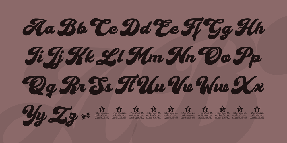 Cherry and Kisses Personal Use font