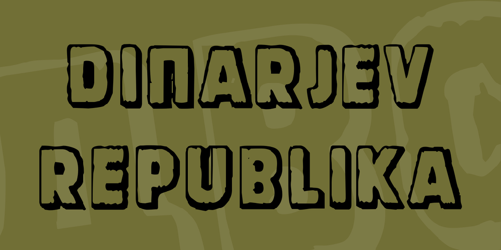 Dinarjev Republika font