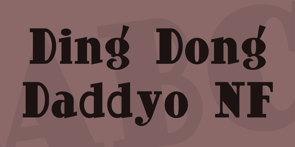 Ding Dong Daddyo NF font