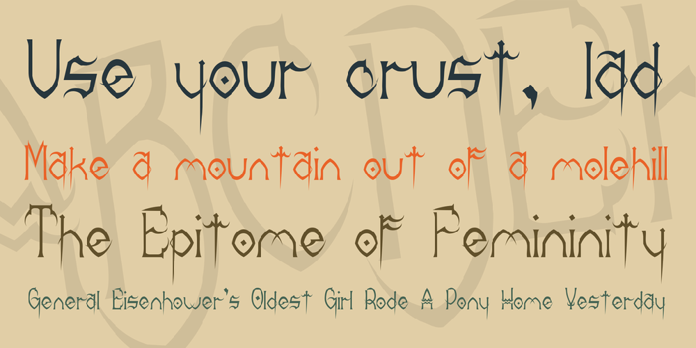 Donree's Claws font