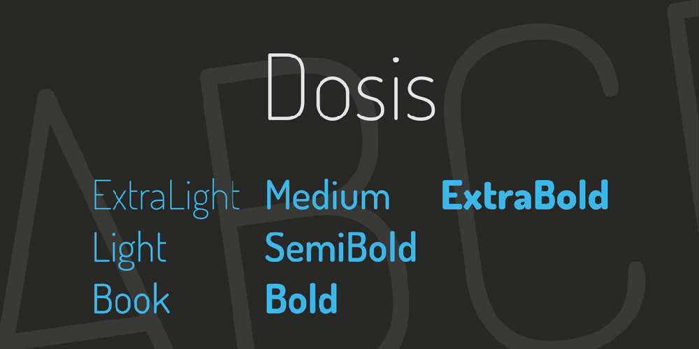 Dosis font