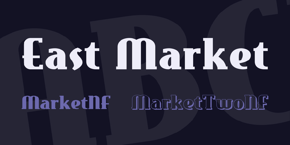 East Market NF font