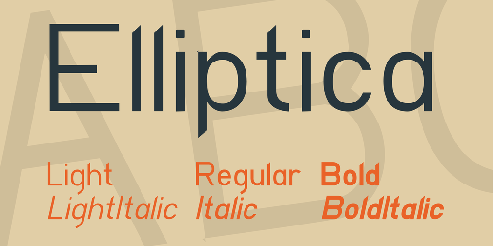 Elliptica-Light font