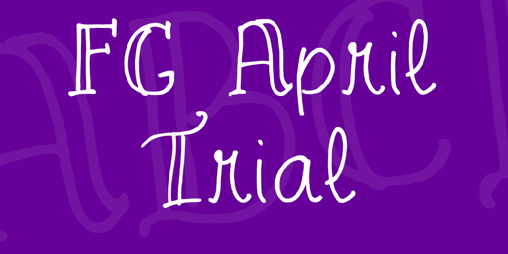 FG April Trial font