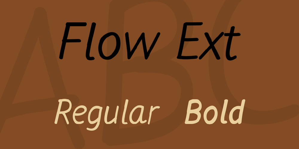 Flow Ext font