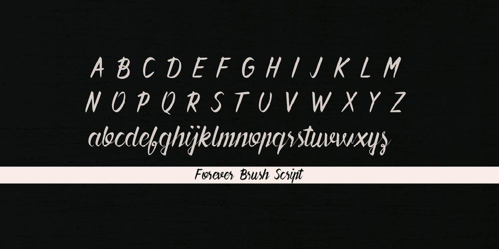 Forever Brush Script font