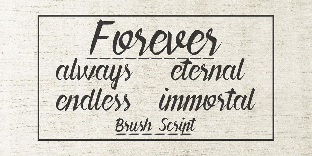 Forever Brush Script font