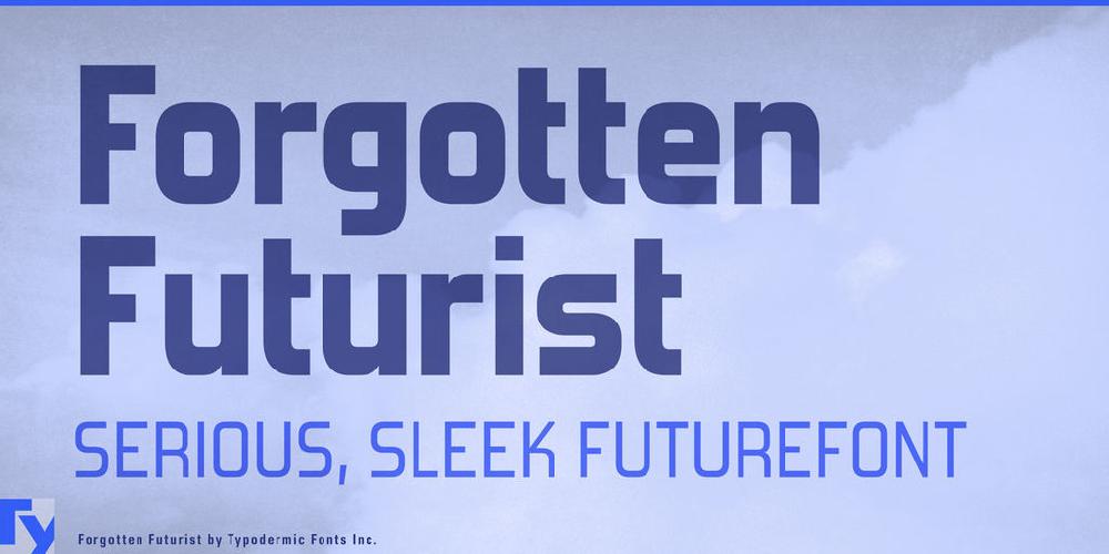 Forgotten Futurist font