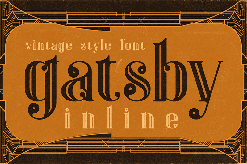 Gatsby Inline font