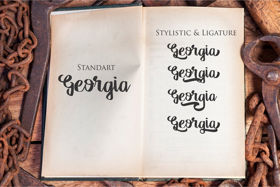 Georgia Script font