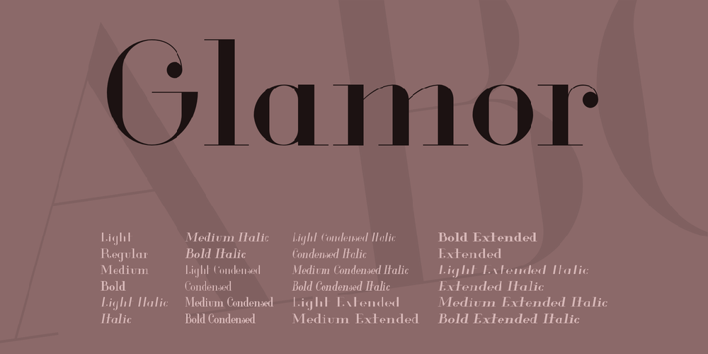 Glamor font