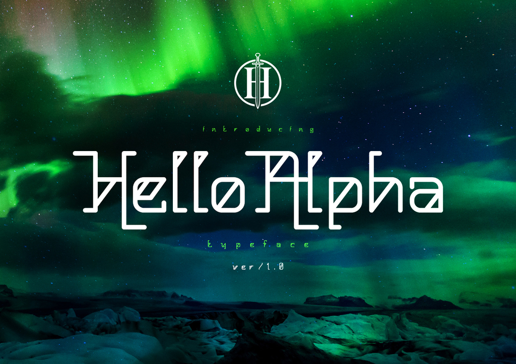 Hello Alpha font