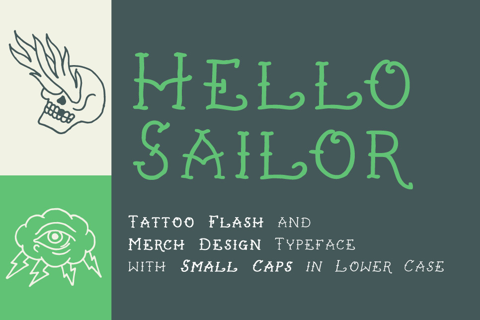 Hello Sailor Demo font