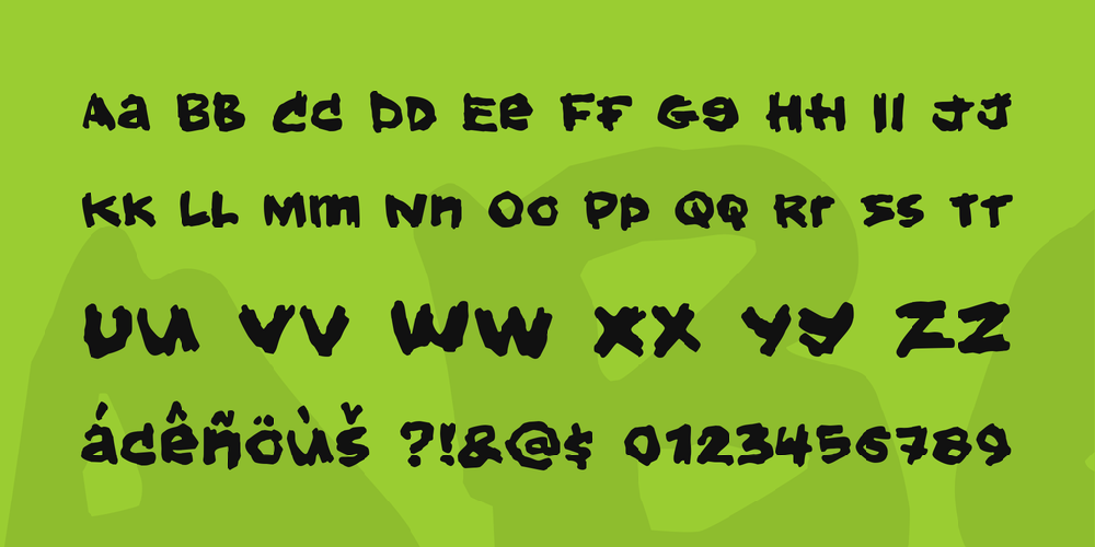 Hold your breath font