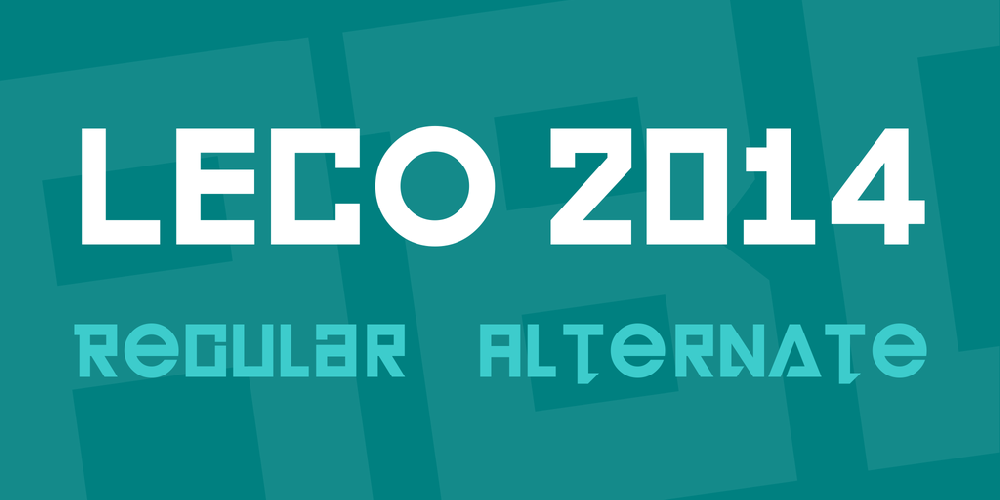 LECO 2014 font