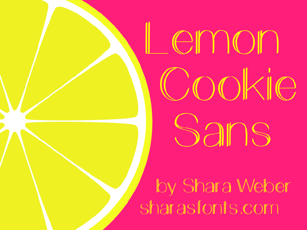 LemonCookieBold font