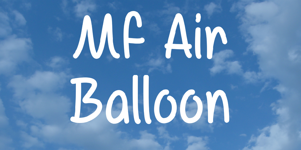 Mf Air Balloon font