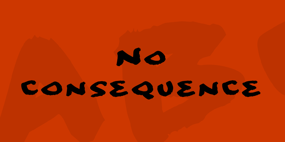 No consequence font