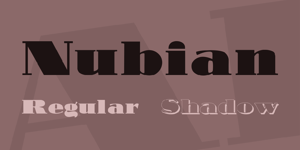 Nubian font