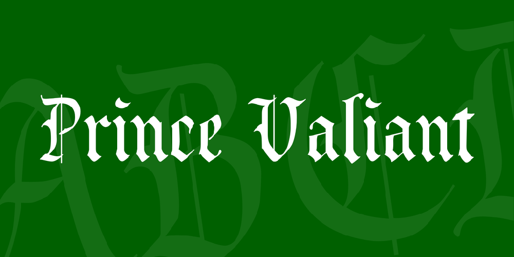 Prince Valiant font