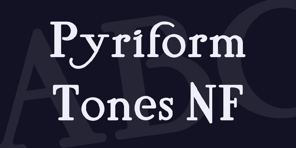 Pyriform Tones NF font