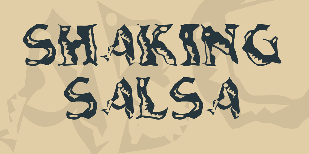 Shaking Salsa font