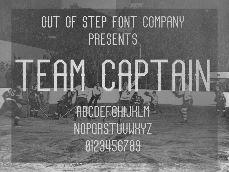 Team Captain font