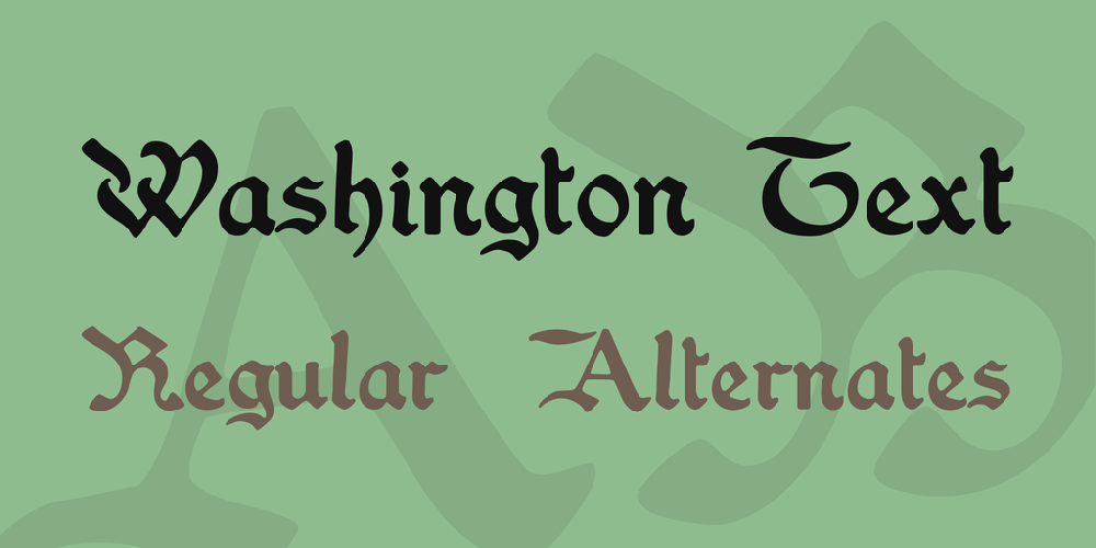 Washington Text font