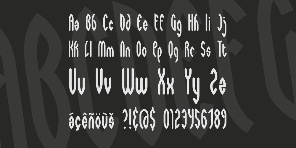 Wayward BRK font