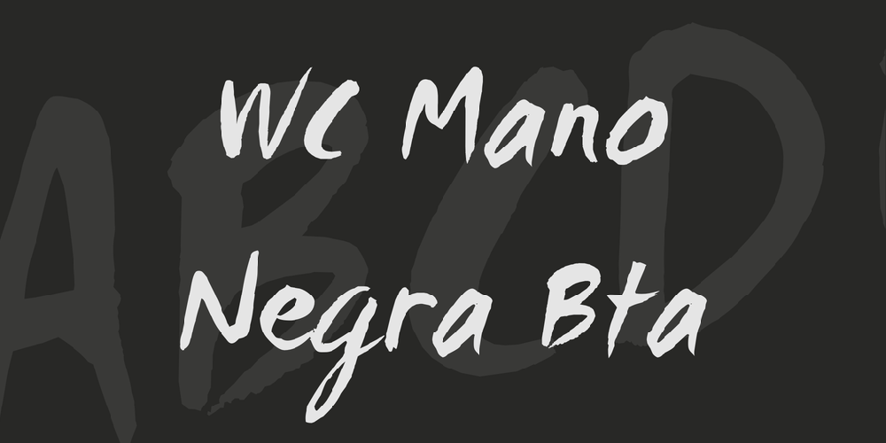 WC Mano Negra Bta font