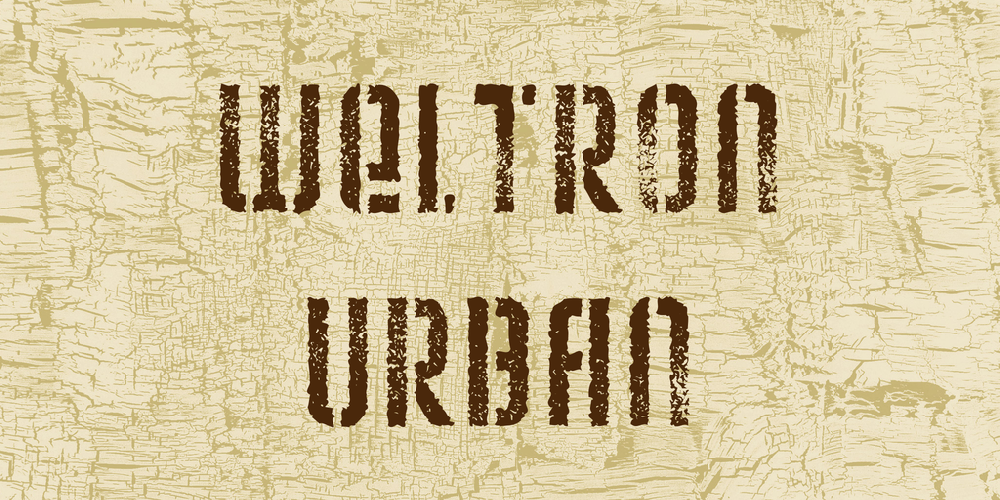 Weltron Urban font