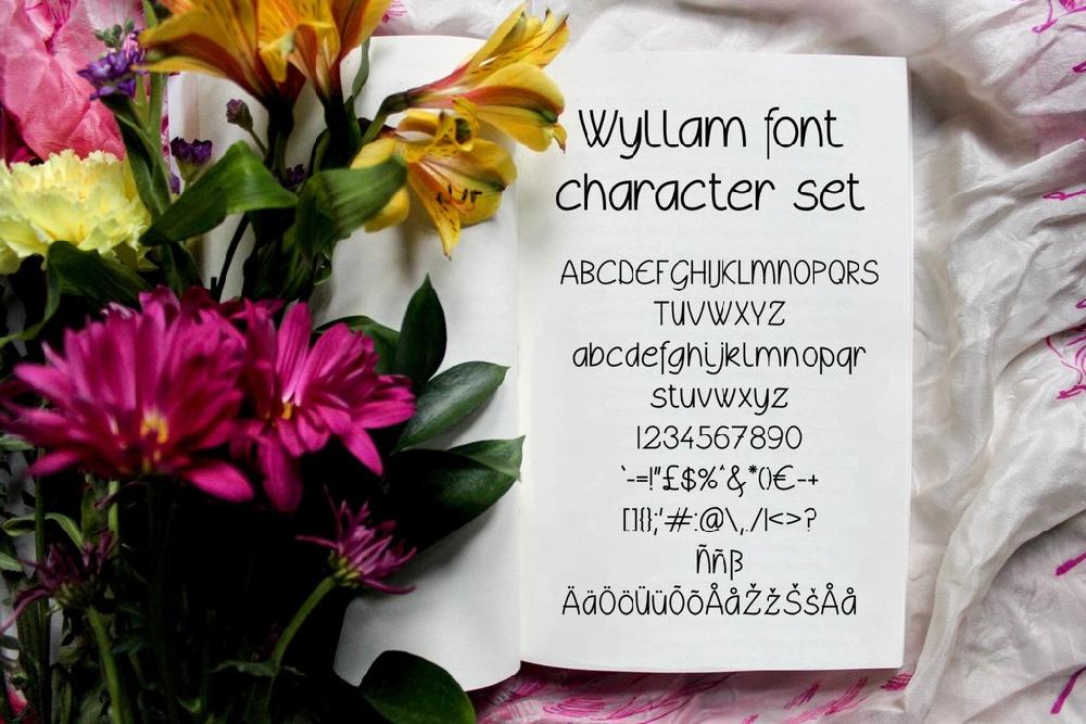 Wyllam font