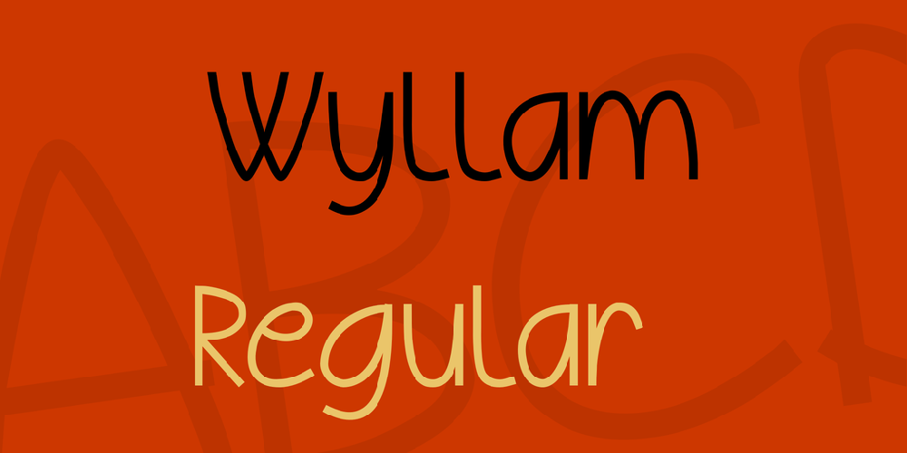 Wyllam font