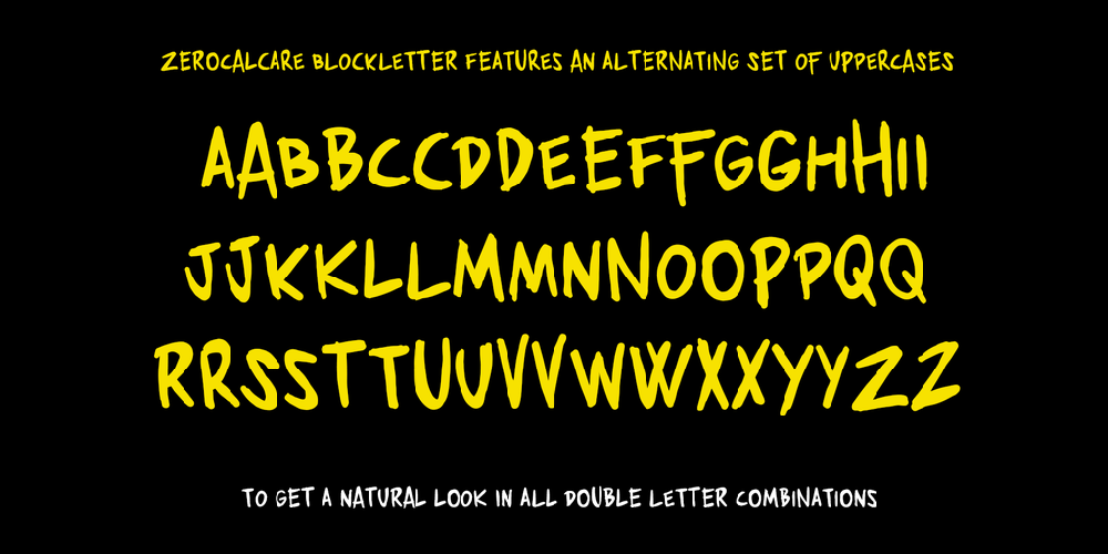 Zerocalcare Blockletter font