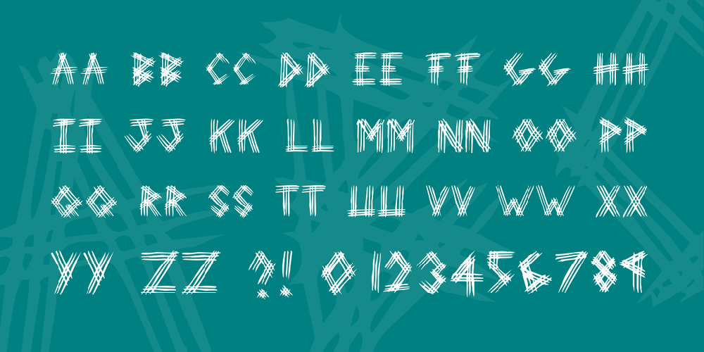 3 Prong Tree font