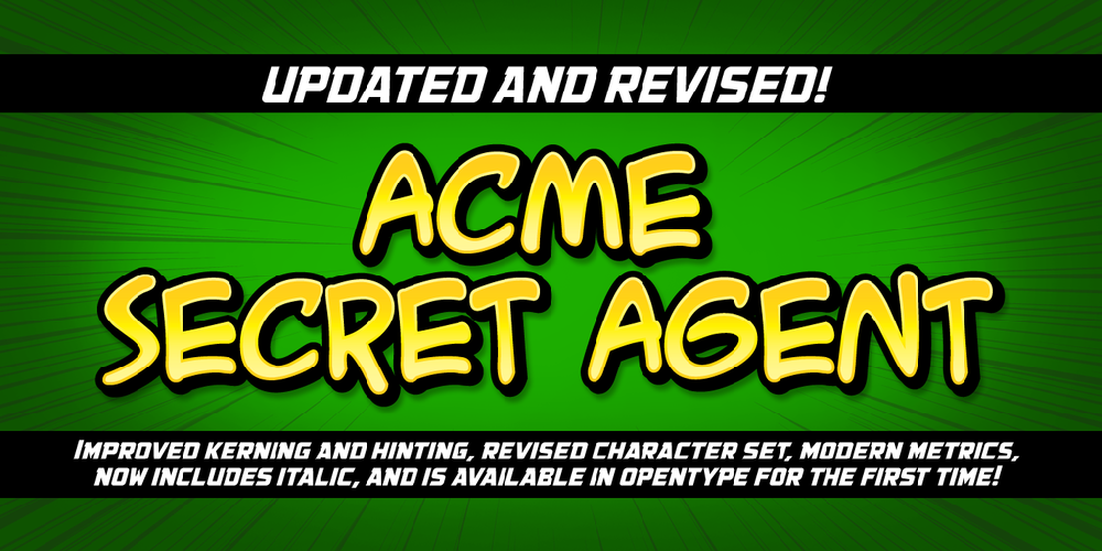 ACME Secret Agent BB font