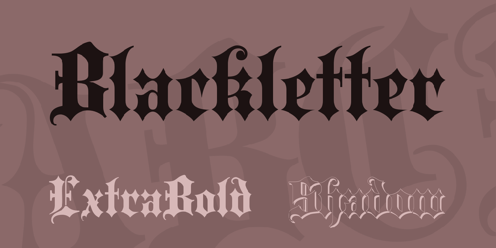 Blackletter font