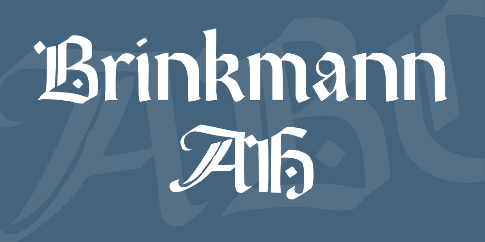 Brinkmann AH font